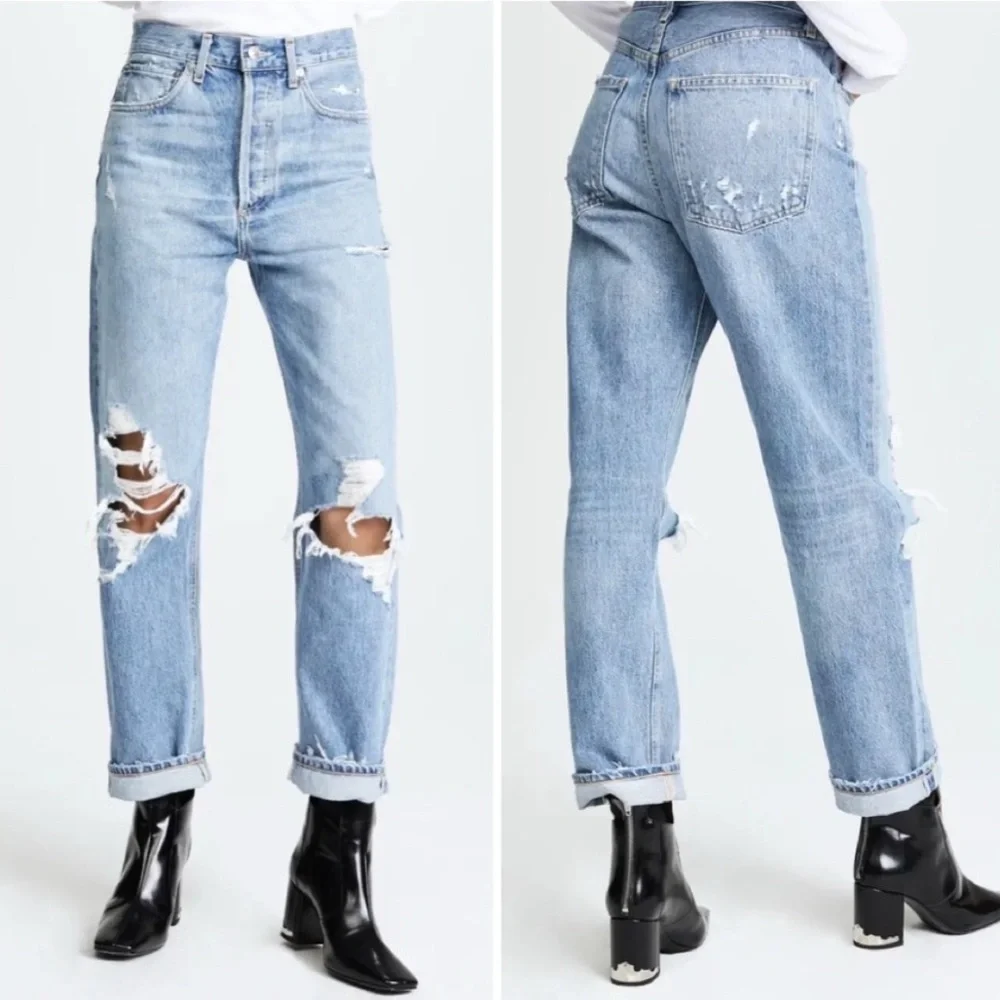 AGOLDE 90'S Mid Rise Loose Fit in Fall Out | 28